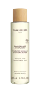 eau micellaire cinq fleurs cinq mondes démaquillant visage