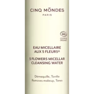 eau micellaire cinq fleurs cinq mondes démaquillant visage