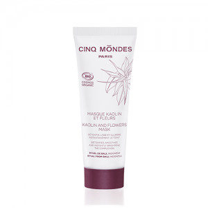 Masque Kaolin et fleurs Cinq Mondes