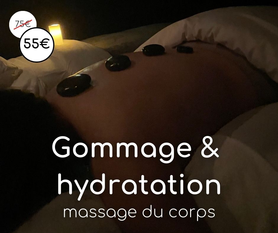 Gommage et hydratation massage du corps