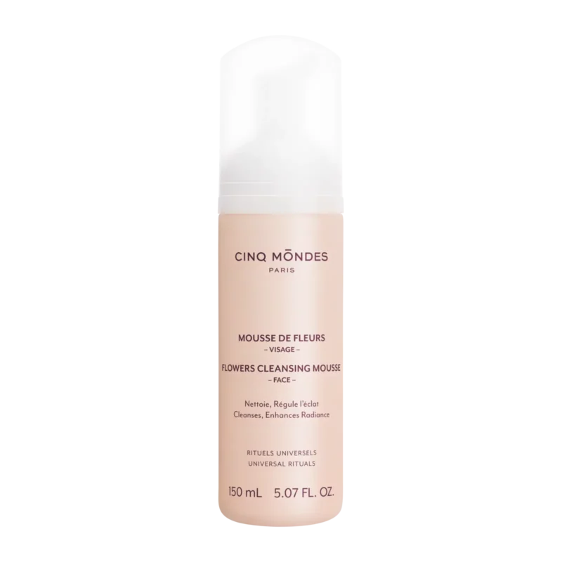 Mousse de Fleurs Cinq Mondes - nettoyant visage 150 ml
